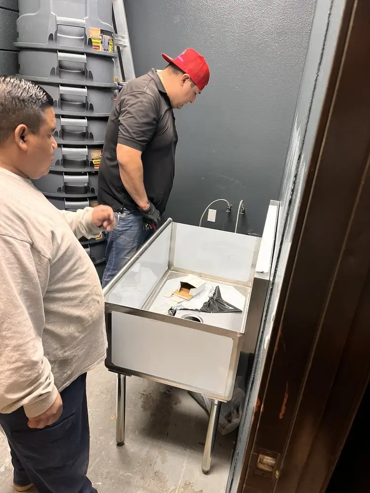 Commercial plumbing and sink installation in Porchtown